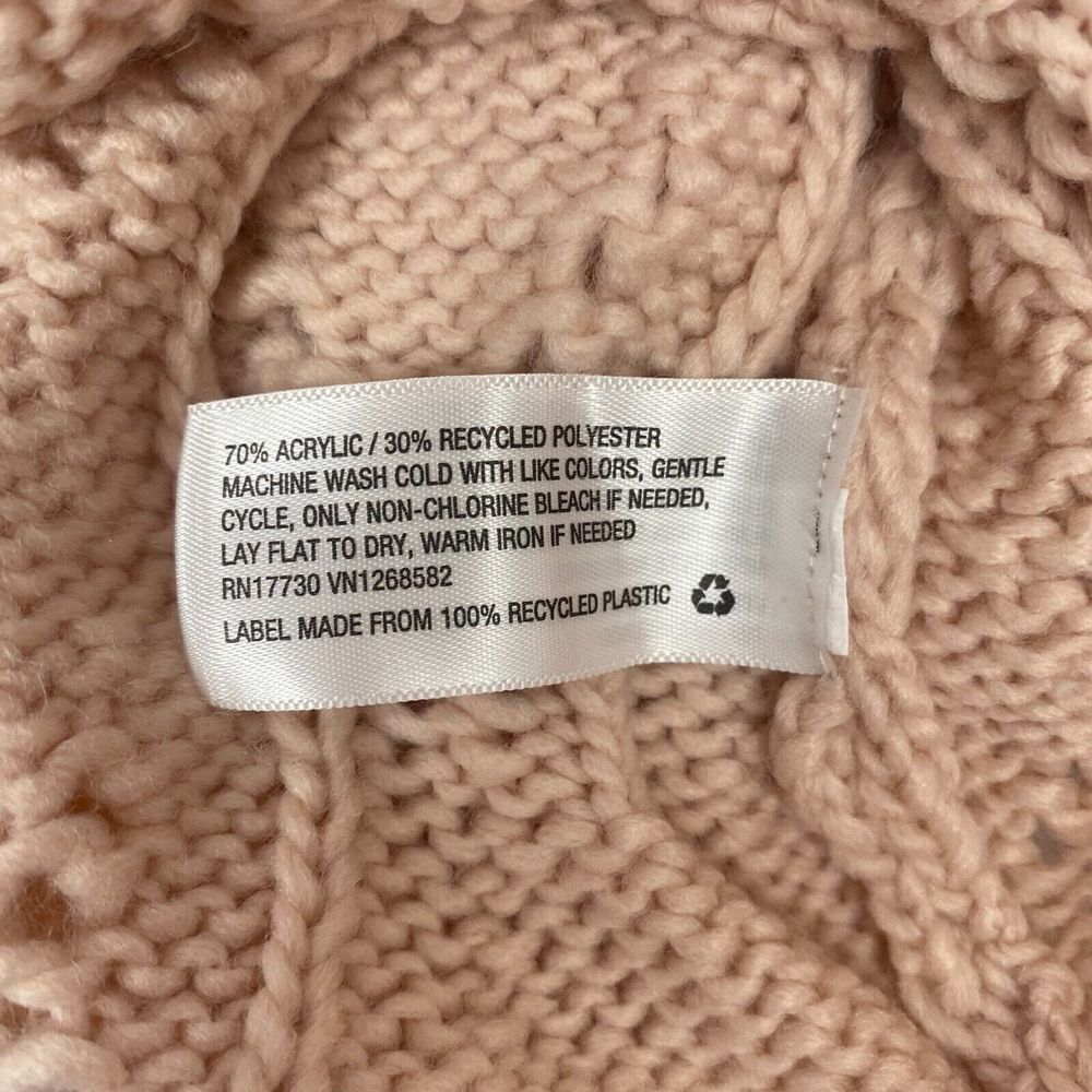 Women's Spacedye Boat Neck Pointelle Knit Pullover Sweater Size M Pink New - Picture 16 of 16